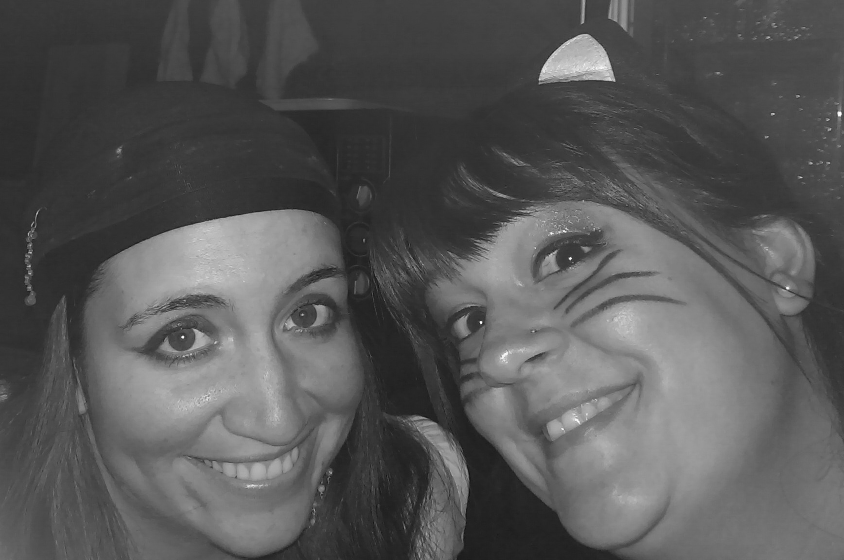 Lexie and I hiding behind a counter at the Halloween party.  We stayed hidden and jumped out at the kids as they entered the cafeteria :)