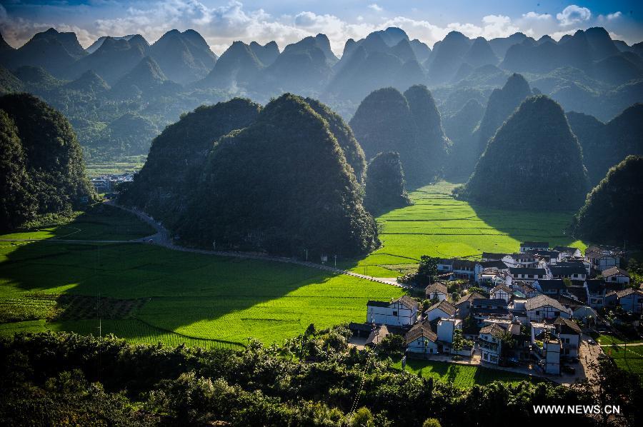 There are dozens of minority villages in Guizhou province, and many of them are nestled in the mountains.  