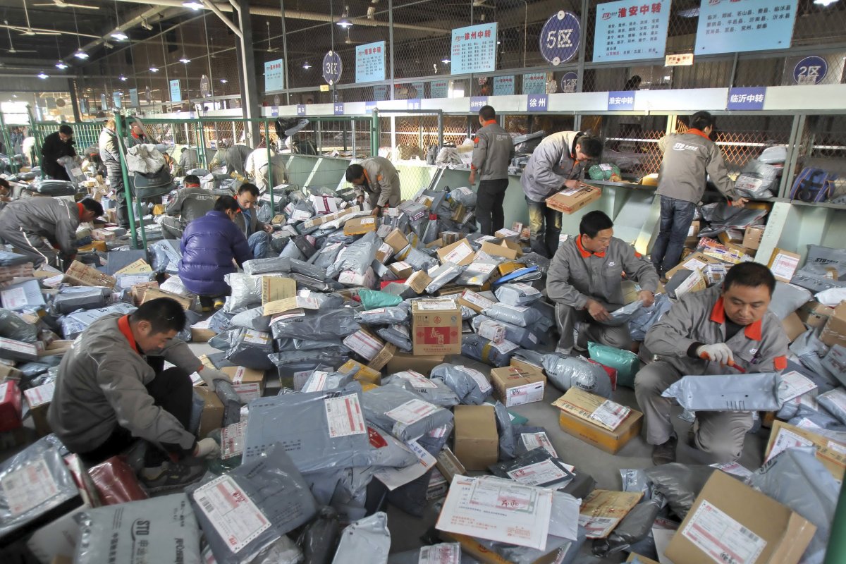 This was a postal sorting sight the day after 11.11 in 2012.  The real accomplishment here is that I've received any of the things I actually ordered!  Some items came in 2 days after they were ordered.  China's a neat place...