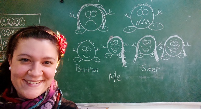 This was one of the family pictures I drew.  As you can see, I'm quite the artist!!  (also...my mom isn't always sad...I was just getting them to talk about emotions!!  "Mommy is sad" and then "Your mommy is sad".  My brilliant little monkeys :)