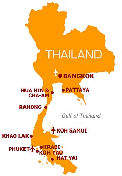 Here is a map of Thailand.  We were in Phuket, an island off the south west coast of Thailand.  Patong Town is located on Phuket.