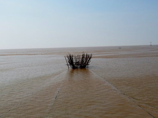 A fishing trap used by locals