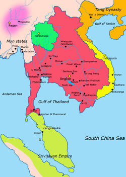 The Cambodian Empire from the 9th-15th centuries...