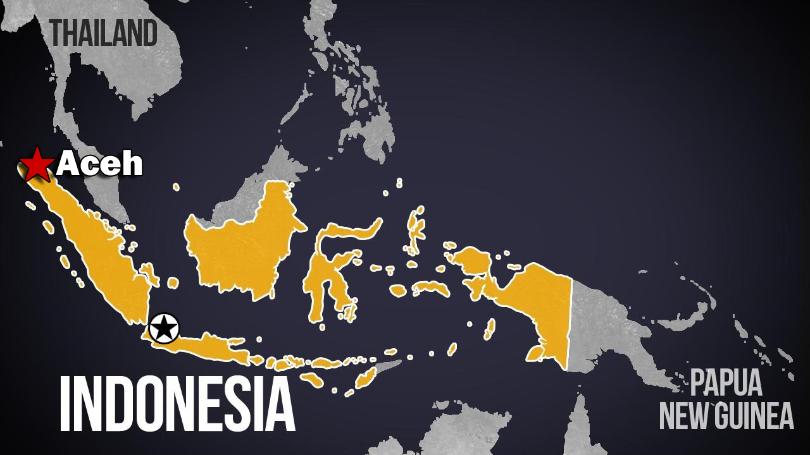 Aceh+Indonesia+earthquake+map